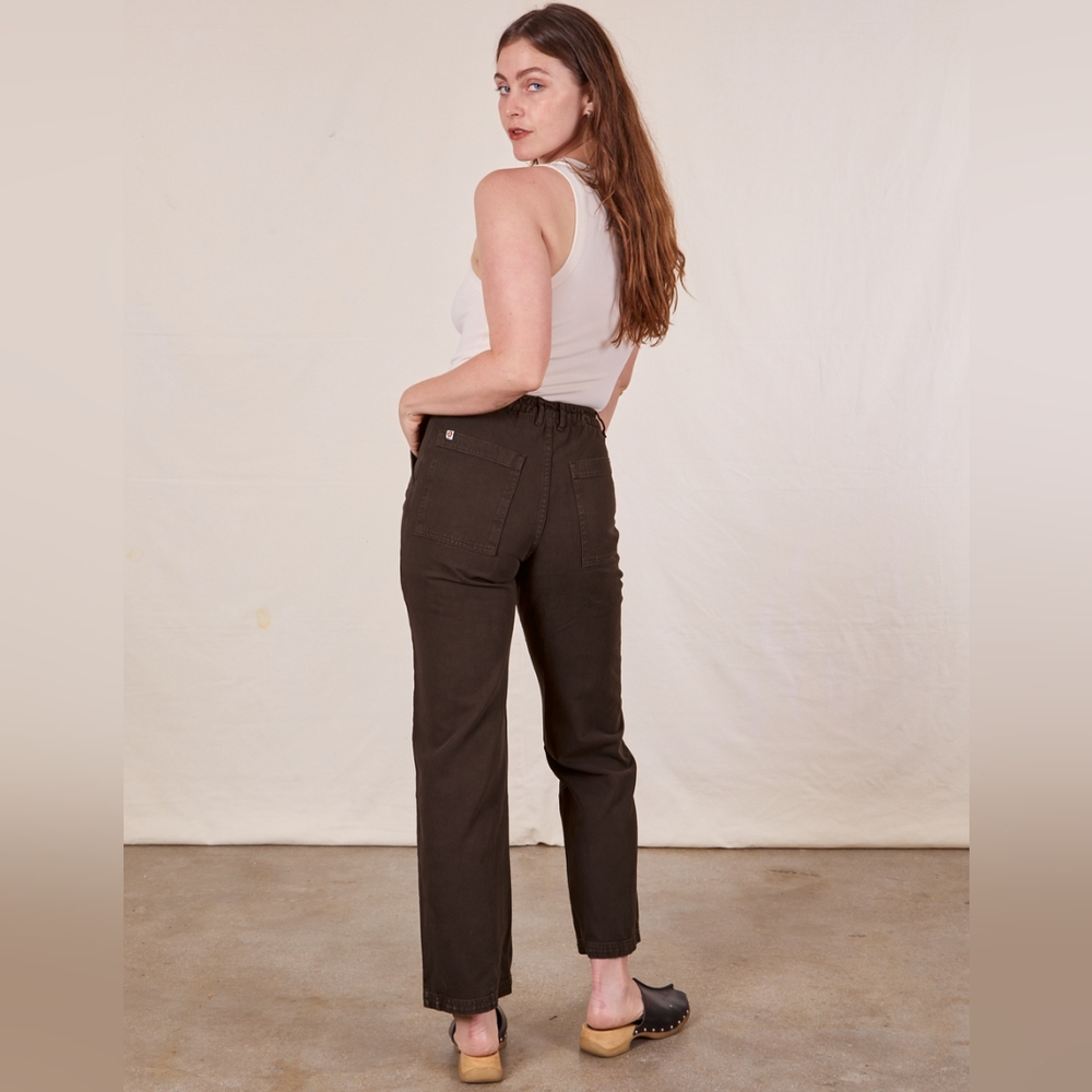 Big Bud Press Work Pants in Espresso Brown, XS Petite